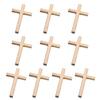 1PC Handmade Wood Cross Christ Statue Religious Prayer Hand Holding Pendant
