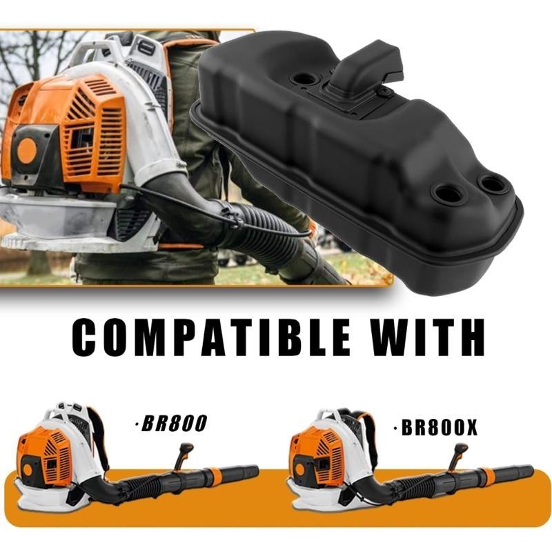  Replacements 42831400611 Exhaust Muffler for BR800 Backpack Blower Quickly Fit