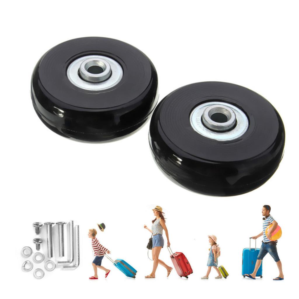Suitcase Roller with Screws Replacement Trolley Casters for Luggage Box Suitcase Flexible Swivel Wheel Repair Accessory