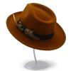 Trendy Fedora Hats Men Women Casual Vintage Caps Bowknot Feather Belt Jazz Cap Britain Derby Luxury Hat Mens Trilby Felt Caps