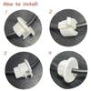 2/4pcs Desk Cable Wire Grommets Round Cable Hole Cover Organizers Plastic Table Wire Organizers Caps for Office PC Desk