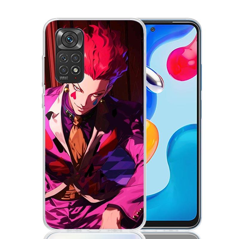 Huner X-Hunters Hisoka Phone Case For Xiaomi Redmi Note 15 14 13 12S 12 Pro Plus 11S 11E 11 11T 10S 10 Art Soft Pattern Cover Re