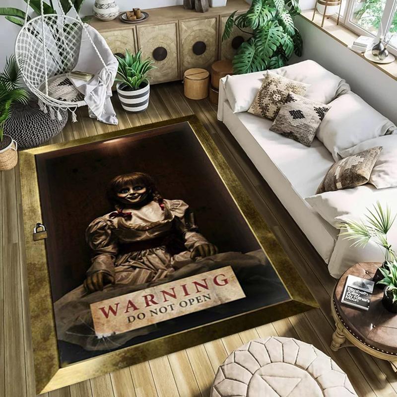 Darkness Unleashed: Annabelle's Creation carpet floor mats Doormat Room Dormitory decoration Bathroom mat