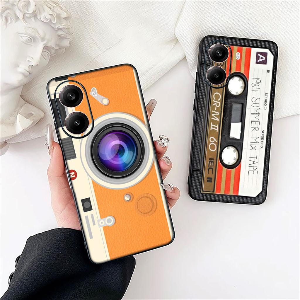 Retro Camera Vintage Cassette Tape Cover for Samsung Galaxy A04 j7 J5 J2 Prime J8 A01 A02 A03 A56 A42 M06 M16 M56 M23 M55 Case