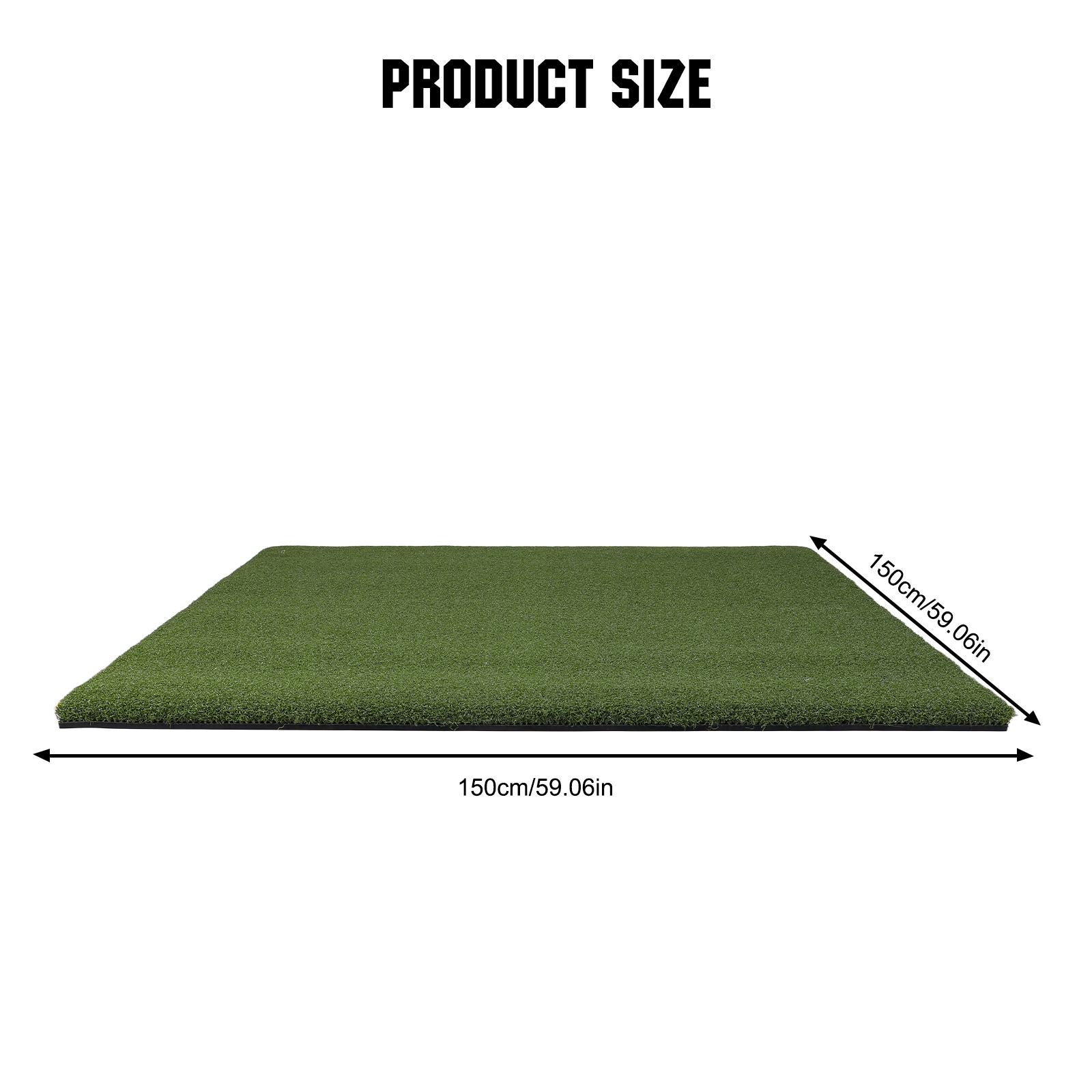 5x5ft Artificial Hitting Training Mat 35mm Golf Artificial Turf Practice Mat for Backyard/Garage/Driving Range/Simulators