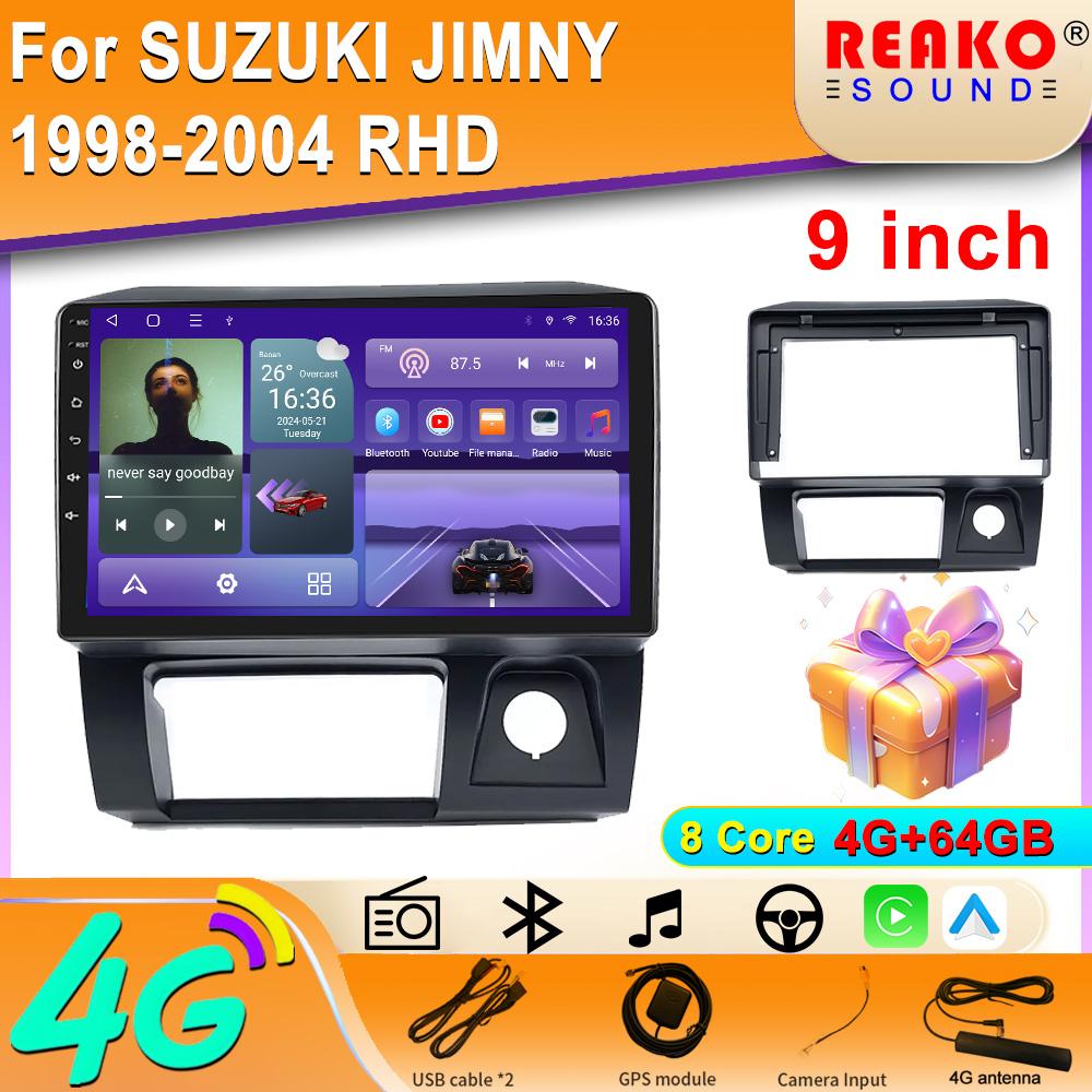 Radio de Coche 4G DSP Android Auto Carplay Para SUZUKI JIMNY 1998-2004 RHD Reproductor Multimedia GPS 2din Estéreo