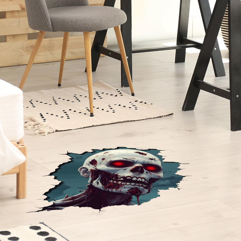 Halloween Horror Zombie Floor Stickers Bedroom Living Room Decoration Home