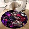 1pc My Hero Academia Midoriya Izuku Deku Round Carpet - Anime Design Chair Mat, Non-Slip Rug for Office, Home Decor, Living Room