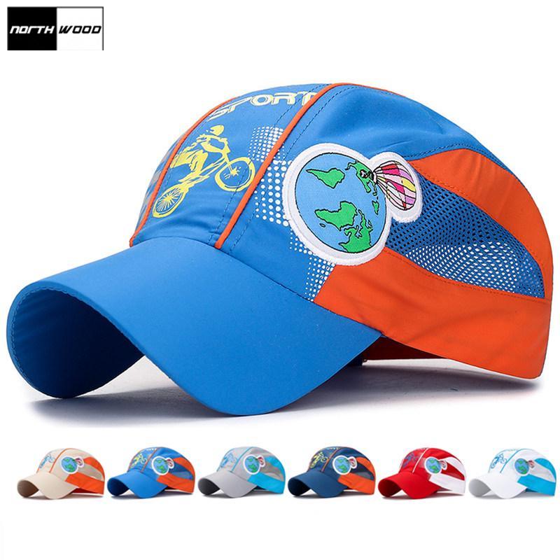 

[NORTHWOOD]Летние детские сетчатые бейсболки для мальчиков и девочек, спортивные быстросохнущие солнцезащитные шапки, 48-55 см