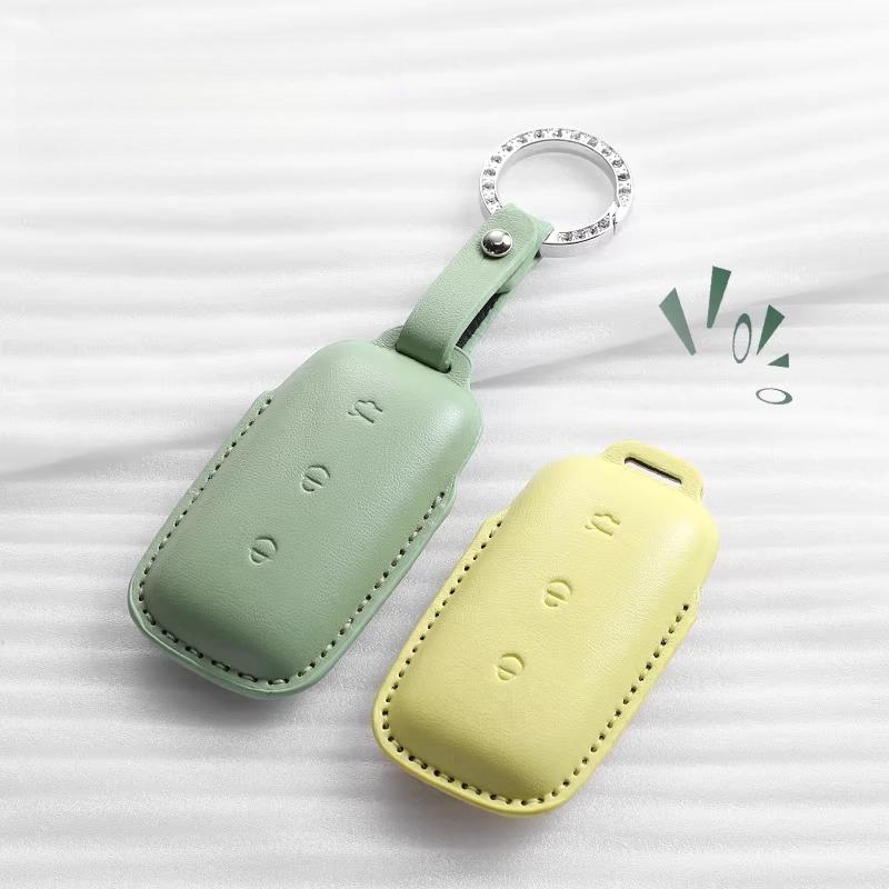 For Geely Galaxy E5 L7 L6 E8 Starship 7 A7 Full Coverage Key Fob Cover Protective Case with Keychain Electric Car Key Fob Cover