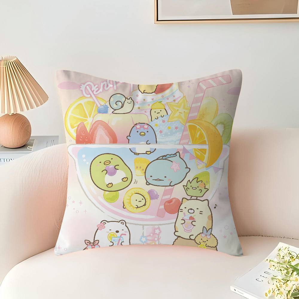 Sumikko Gurashi Cushion Cover Pillowcase Upholstery Sofa Throw Pillow Home Decor Pillowcas