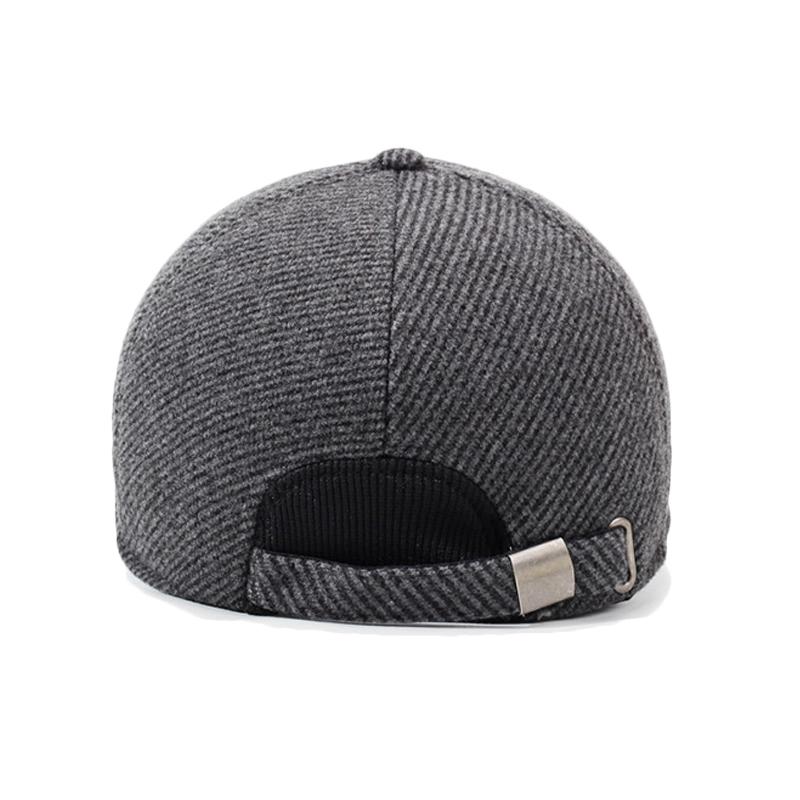 Autumn Winter Men's Warm Cap Middle-Aged Baseball Cap Outdoor Velvet Thick Cotton Cap