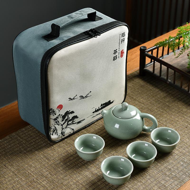 

Travel tea set gifts Portable tea set company annual meeting National Day activities with gifts