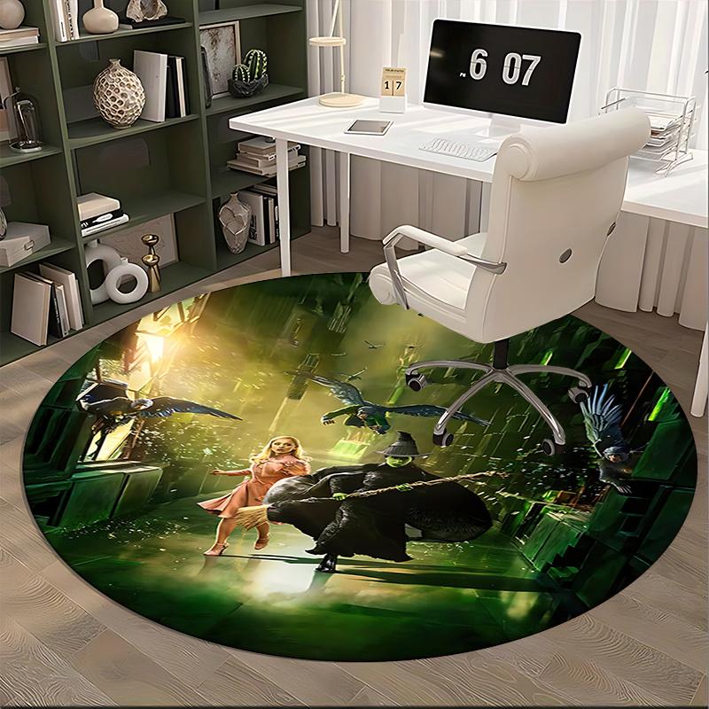 Wizard,Witch Chair mat Round Rug Office carpet, Non slip, Suitable for Living Rooms, Bedrooms,Decor1205889a
