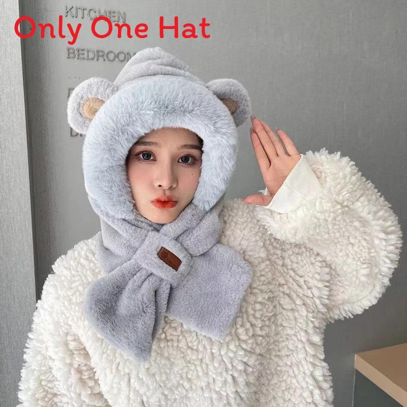 

Winter Fleece Earmuff Beanie With Letter Design For Cold Weather And Daily Wear Style 5