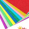 10Pcs Craft Paper Glitter Bright Color Thick Manual Paper-Cut Scrapbook Paper DIY Supplies