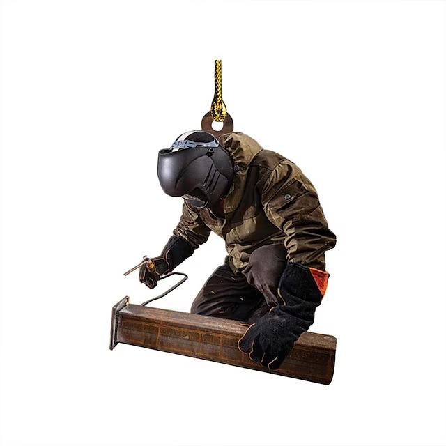 Мультяшный сварщик Модный акриловый автомобильный кулон Привлекательный декор для дома, автомобиля и StyleA