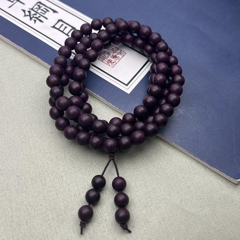 High-Grade Natural Herbal Fragrance Beads Handmade Agarwood Rose Floral Long-Lasting Scent Women's Bracelet