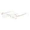 +1.0 to +4.0  Rimless Reading Glasses Glitter Fashion Presbyopic Glasses Computer Readers for Women