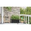 Garden Planter 2 Pcs Black 80 X 40 X 37.5 Cm Plastic