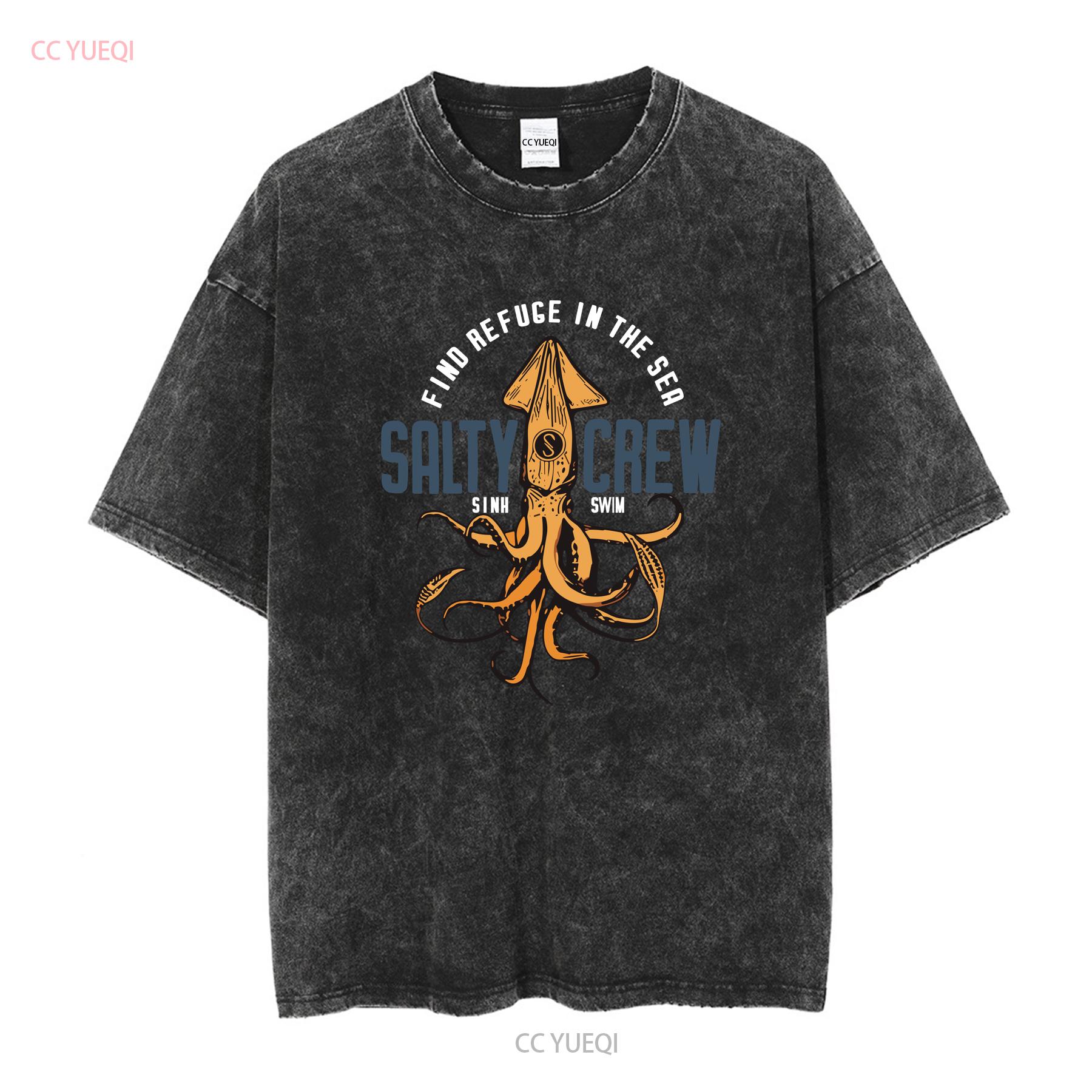 

Salty Crew T Shirt Adult Large Gray Beach Outdoor Surf Mens vintage Washed Top For Everyday Wear Casual homme Breathable 2XL