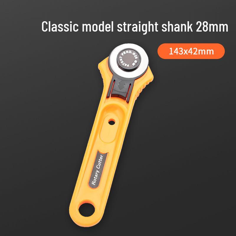 Rotary Fabric & Craft Knife - Precision Blade for Cutting Fabric, Paper, Boxes, Wallpaper & Crafts