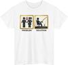 Funny Fishing Problem Solution TShirt Loud Wife Joke FisherUnisex Meme Tee Gift