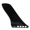 Surfbrett Finne 9,25 Zoll schraubenlose Montage Nylon Glasfaser Paddleboard Heckfinne zum Ersatz Schwarz