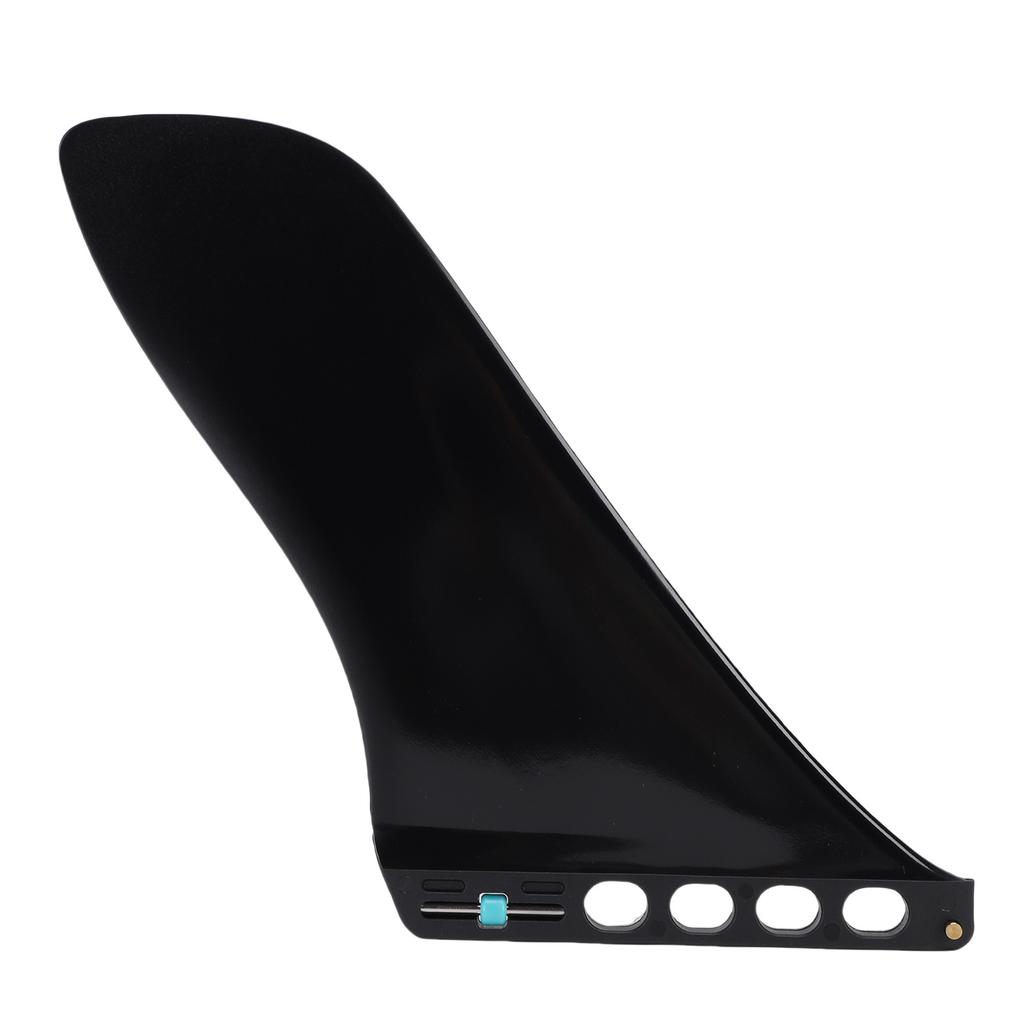 Surfbrett Finne 9,25 Zoll schraubenlose Montage Nylon Glasfaser Paddleboard Heckfinne zum Ersatz Schwarz