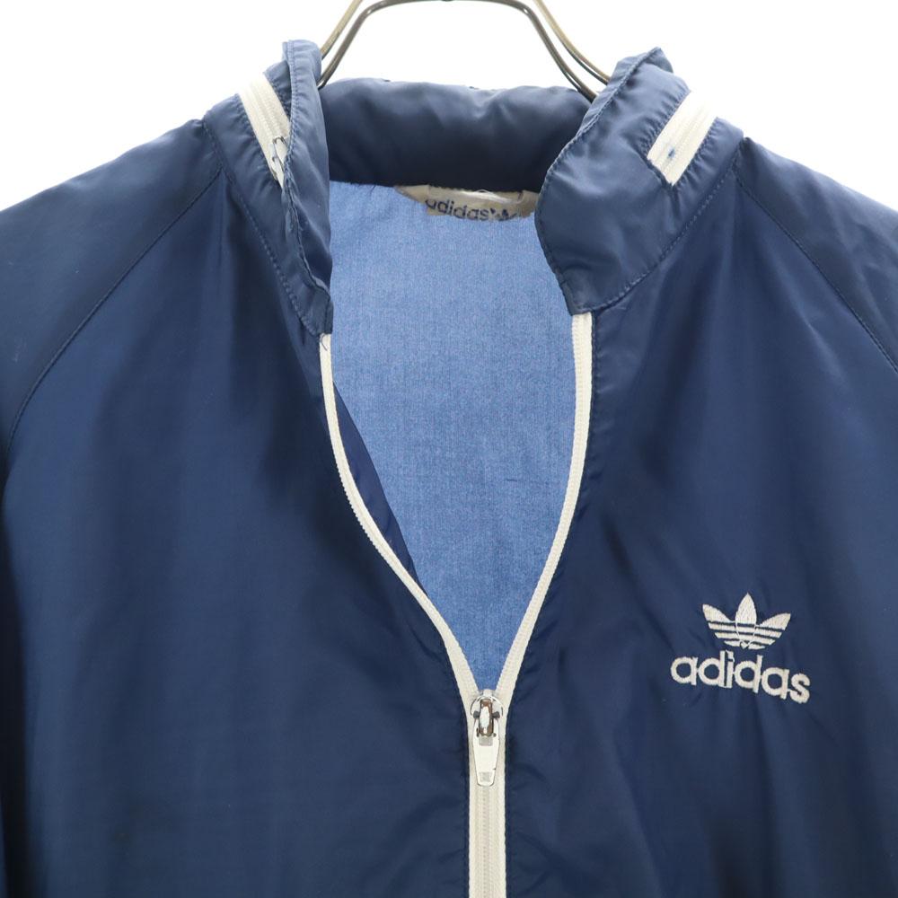 adidas 70s Vintage Descente Trefoil logo Nylon jacket Navy Men's Used