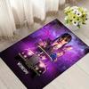 Wednesday Addams Style Crystal Velvet Rug, Soft Anti‑Slip Crystal Velvet Carpet for Living Room Bedroom Home Decor