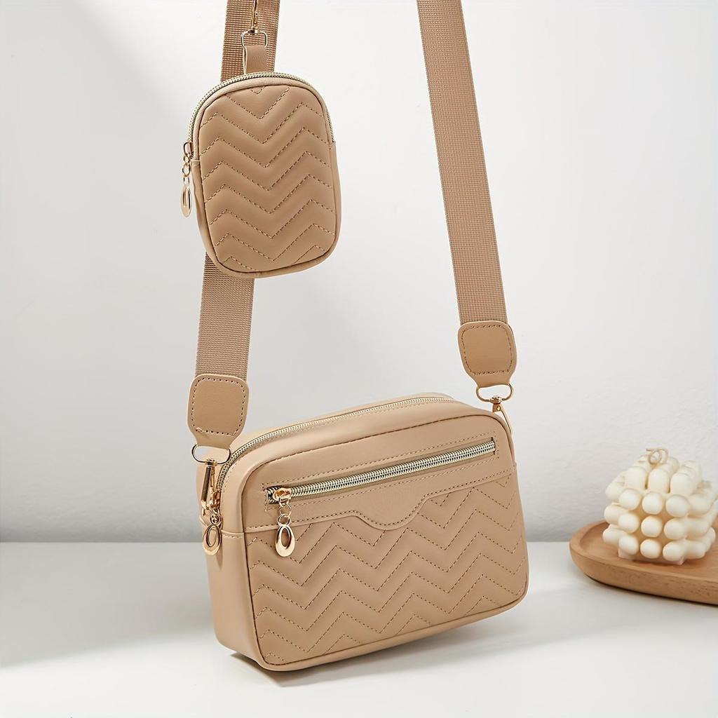 1pcs Women's Shoulder Crossbody Bags - Two-Piece Set, Stylish & Compact for Daily Use