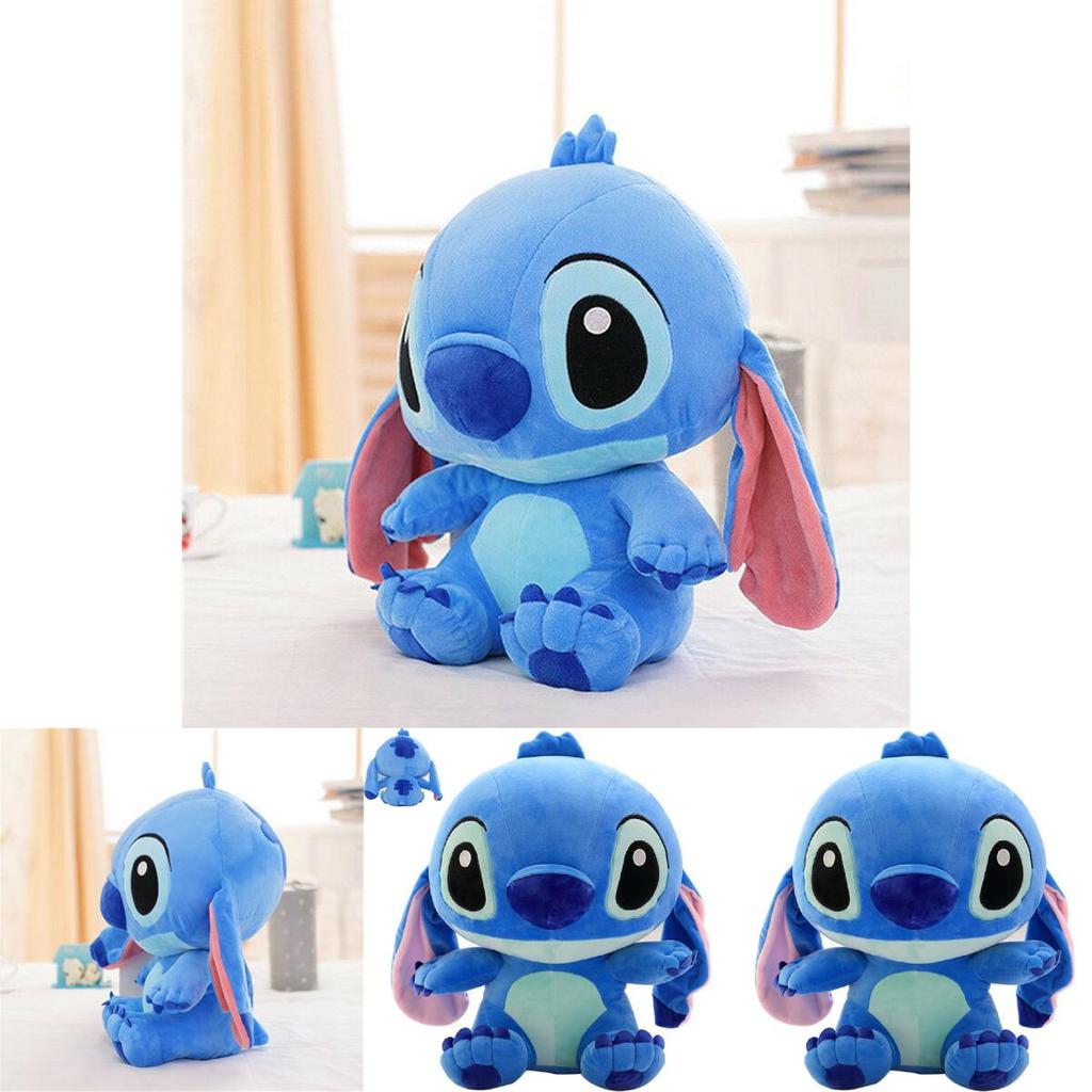 Adorable Lilo Stitch Plush Blue Kid Girl Soft Stuffed Toy Gift 30cm Cute Decor
