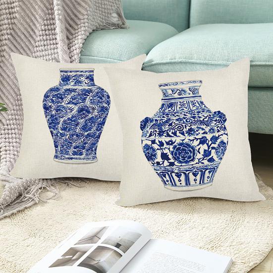 

Universal Pillow Case Washable Sweat Absorption Flax Square Pillow Cover Slip Sofa