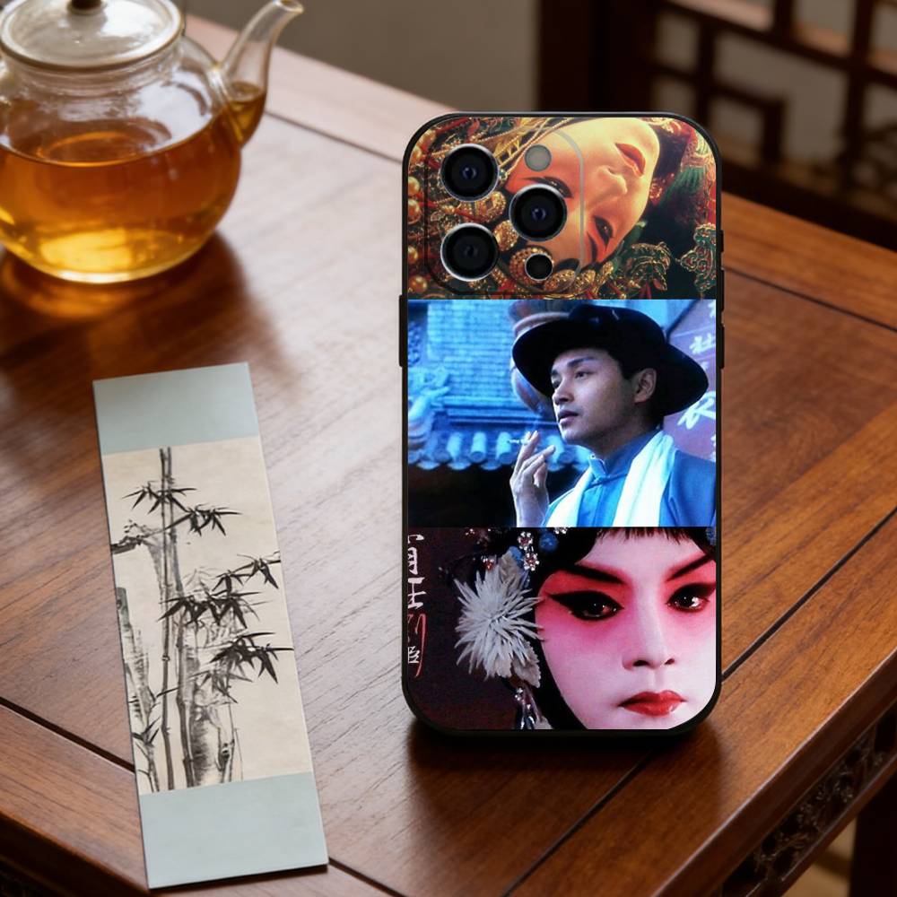 Farewell My Concubine Phone Case For iPhone 17, 16,15,14,13,12,11 Plus,Pro Max, Others Soft Black Cover iPhone16se4