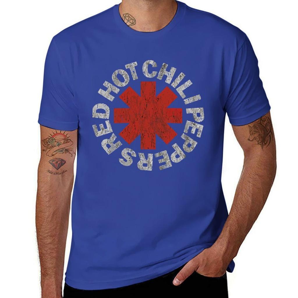 Red Hot Chill Peppers T-Shirt Blacks New Edition Fitted T Shirts for Men