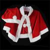 Sciarpa e Mantello Performance di Babbo Natale - Costume da Gioco di Ruolo Natalizio per Adulti e Bambini