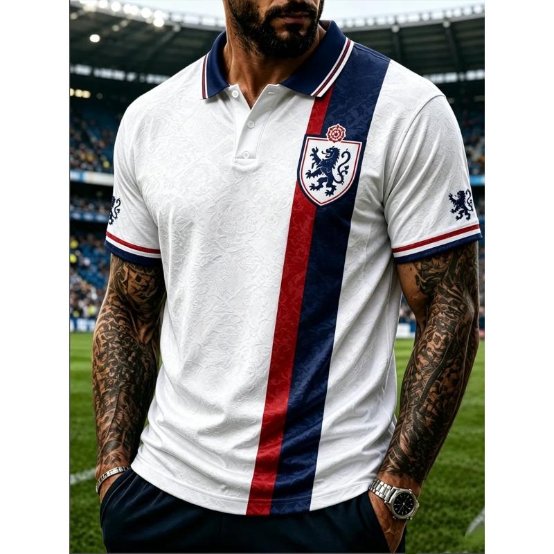 2026 Editie Engelse Fans Voetbal Polo Shirt - 3D Print - Modieus en Comfortabel - Geschikt voor Zowel Mannen als Vrouwen