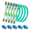 DTECH 5 Pack 1m LC-LC Fiber Patch Cable, OM3 LC/UPC-LC/UPC Multimode Fiber Optic Cable Cord, 50/125um, LSZH