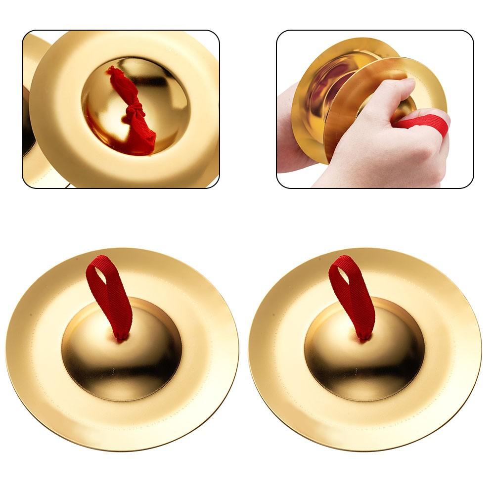 

Медные тарелки, звуковые игрушки с веревкой для пальцев 15*15*3 см