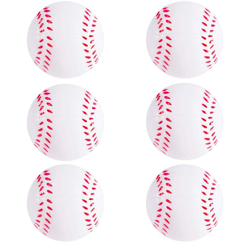 6PCS PU Squeezing Ball Sponge Ball Facial Expression Foam Ball Pinching Stress Relieving Toy Wrist Movement 6.3cm Children's Toy