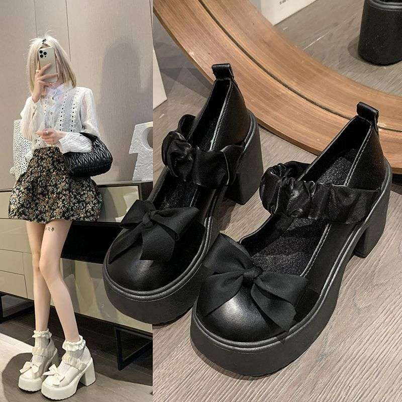 Fairy Shoes Gentle French High Heels Single Shoes Female 2025 New Lo Retro Mary Jane Women's Shoes Lolita Shoes