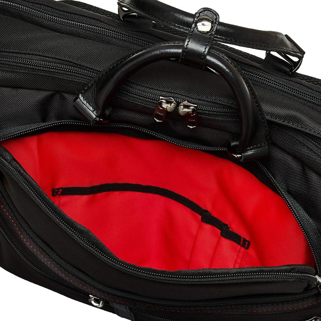 Hideo Wakamatsu Louver 3-Way Large Business Bag
