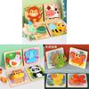 Childrens Wooden 3d Animal Traffic Puzzle With Educational Design For Early Learning