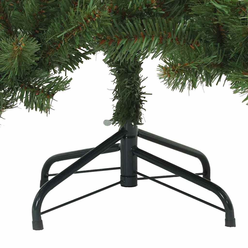 Artificial Foldable Christmas Tree Green 150 cm PVC and Steel