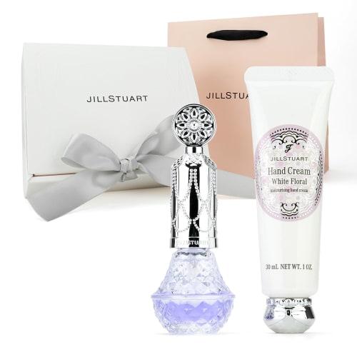 

Gift Set: JILL STUART Hand Care Set (White Floral Hand Cream 30g / Aromatic Flower Nail Oil #02 Lavender Essence) - Hand Care Cosmetics Set. Perfect f