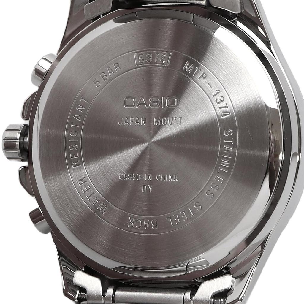 CASIO Standard Quartz Men's Watch MTP-1374D-1A3V Multi-Axis 24-Hour Display Black