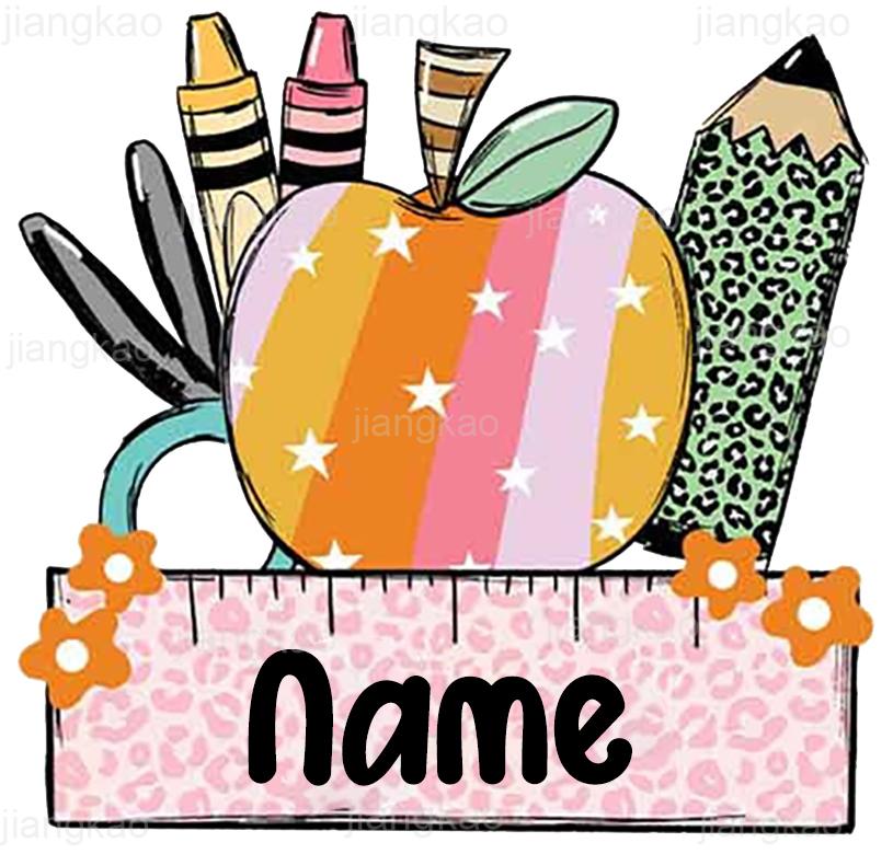 

Personalised Pencil Bag Custom Name Pencil Case Kids Back To School Present Stationery Supplies Bags Christmas Birthday Gift pink bag
