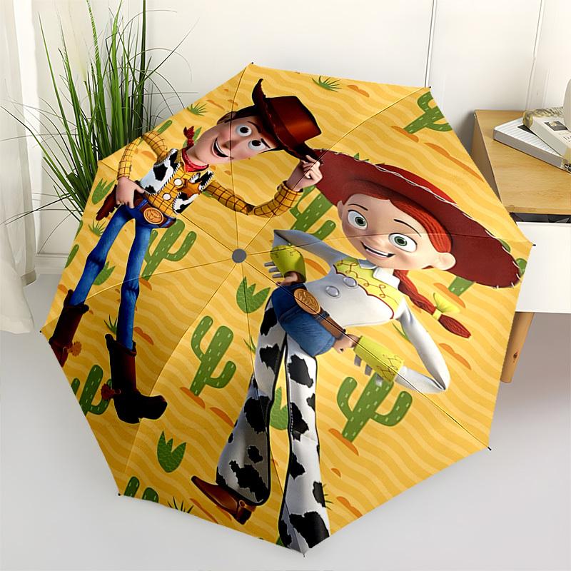 

Cowboy, Jessie Themed Automatic Opening and Closing Umbrella, Brightly Colored 8-rib Portable Umbrella, Suitable for Men and Women, A Perfect Gift for