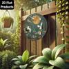 Japanese Zen Crane Cherry Blossom Metal Wall Art 8 Inch Iron Garden Decor